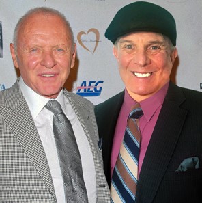 Sir Anthony Hopkins and Marc at The Golden Heart Awards